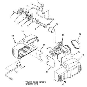 1.5HP 3Gall Air compressor