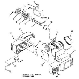 1.5HP 3Gall Air compressor