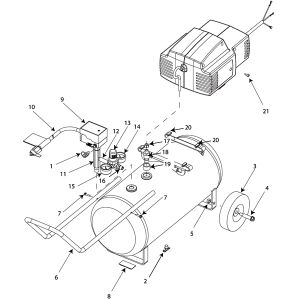 2.0HP 8Gall Air compressor