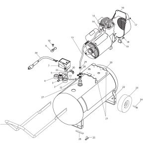 4.0HP 12Gall Air compressor