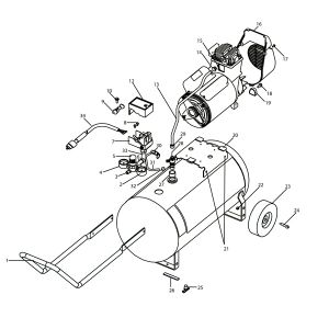 4.0HP 12Gall Air compressor