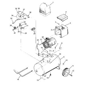 3.5HP 20Gall Air compressor