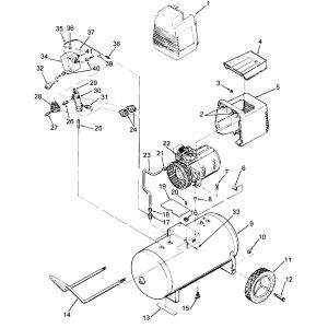 4HP 20Gall Air compressor