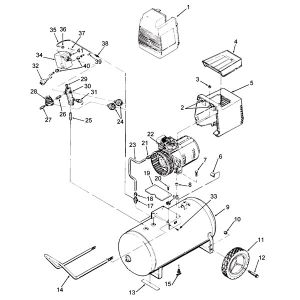 4HP 20Gall Air compressor