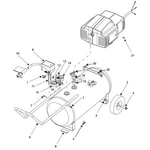 2.0HP 8Gall Air compressor