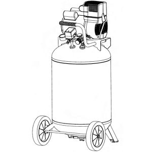 6HP 21Gall Oil free Air compressor