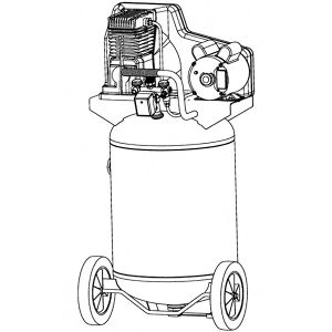 6HP 27Gall Oil free Air compressor