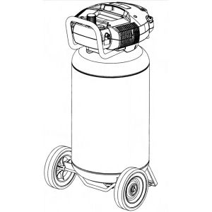 6HP 27Gall Oil free Air compressor
