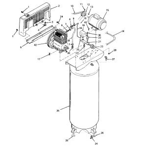 6HP 60Gall Air compressor
