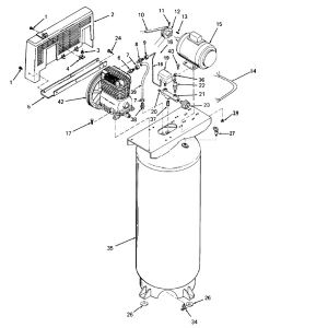 6HP 60Gall Air compressor