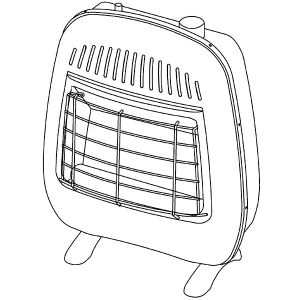 Vent free wall heater