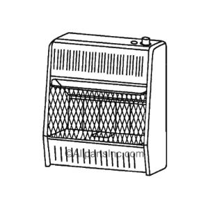 VENT-FREE INFRARED GAS WALL HEATER