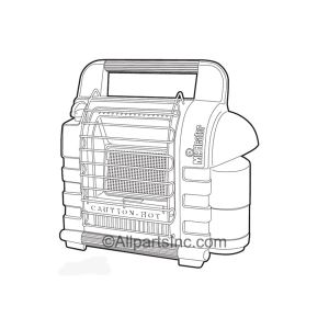 PORTABLE, INFRARED, PROPANE SPACE HEATER