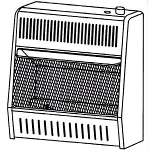 Vent free propane space heater