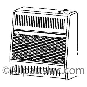 Vent free infrared wall heater