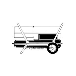 PORTABLE FORCED AIR CONSTRUCTION HEATER