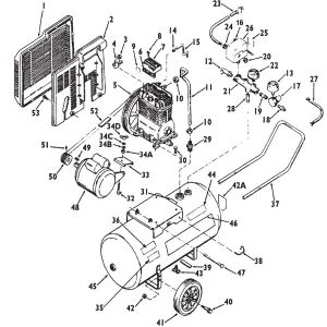 5HP 20GALL Oil lubicated Air compressor