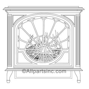 DESA CAST IRON DIRECT VENT FIREPLACE