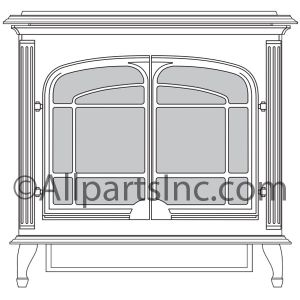 DESA FREESTANDING FIREPLACE HEATER