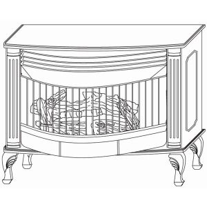 Vent free gas stove