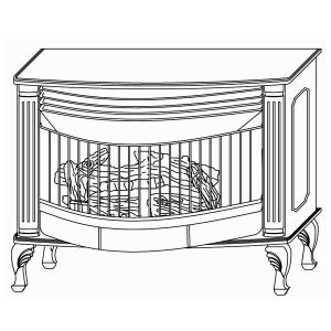 Vent free gas stove