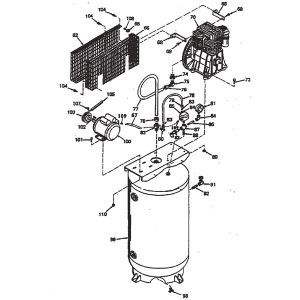 5HP 80Gall Air compressor