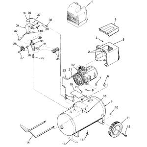 4HP 20 Gall Oil Free Air compressor