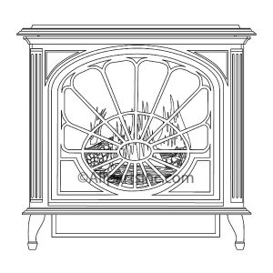 VANGUARD B-VENT FREESTANDING FIREPLACE