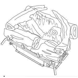 Vent free gas log set