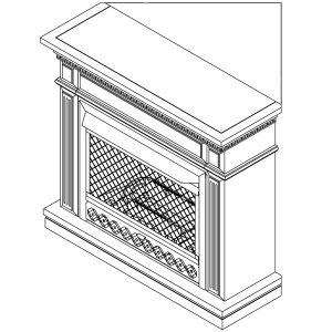 Wood Fireplace Mantel