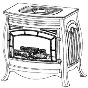 VENT-FREE GAS STOVE