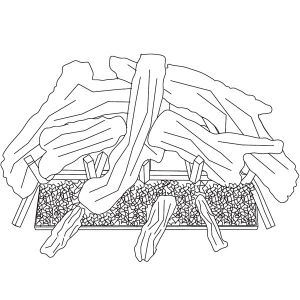 VENTED NATURAL GAS LOGS