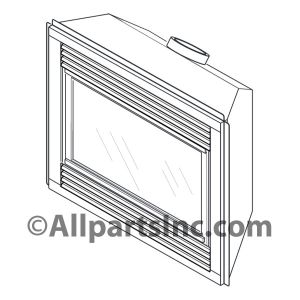 FIREPLACE, 36"DV,LP,MILL.REFR