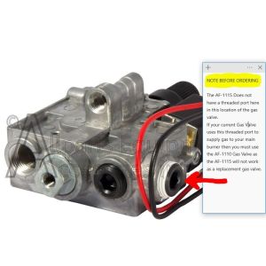 AMERICAN FLAME MODEL AF-1115 GAS VALVE