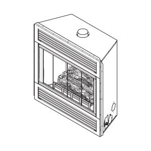 Superior 36 in. Vented Fireplace, Natural Gas