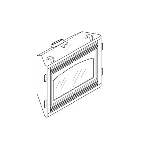 A basic diagram of the Vanguard BDV37NC natural gas fireplace.