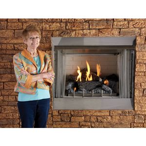 OP42FP32MP-3 is a Carol Rose outdoor premium traditional fireplace