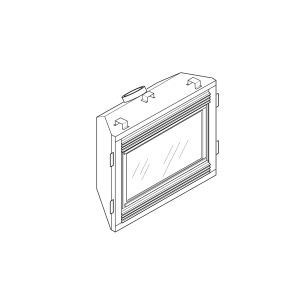 A diagram of Comfort Glow's CHDV41NB fireplace model.