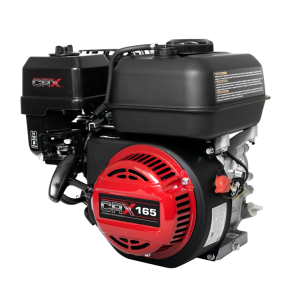 The 109966 CRX165 engine with a black chassis and a red recoil starter.