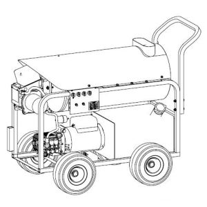DD1003 Delco hot water electric pressure washer