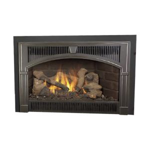 Travis Industries Direct Vent Gas Fireplace Insert with Backup Battery, 31,000 BTU