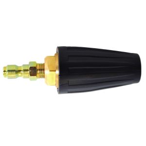 A black 80170 DeWalt turbo nozzle with a 1/4 in. Quick-Connect fitting.