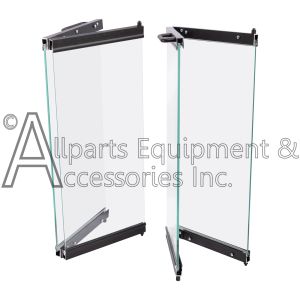 F0984 bifold glass fireplace doors
