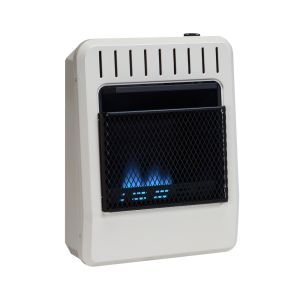 The wall-mounted FDT10BFA blue flame heater.
