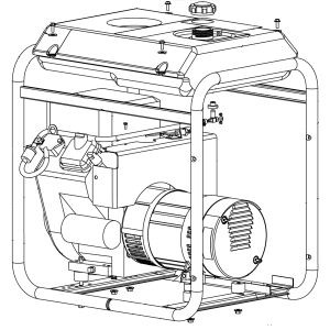 GENERATOR 7000W 14HP B&S