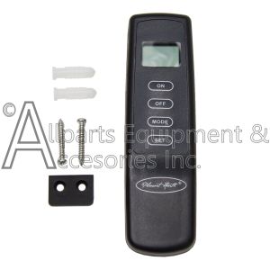 The GH03-C GDA Receiver remote, from the front. The on, off, mode, and set buttons are visible.