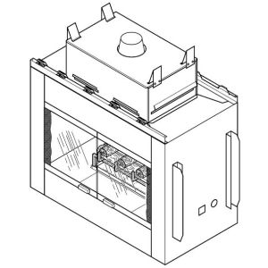 GL36ST FIREPLACE, 36 B VENT SEE THROUGH