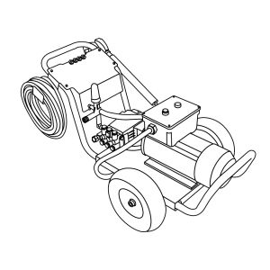 Rental Series Electric Pressure Washer with Aluminum Frame