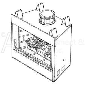 KBV-38REP Electronic Propane Gas Fireplace