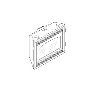 MBDV41 Vanguard direct-vent fireplace, shown as a diagram.